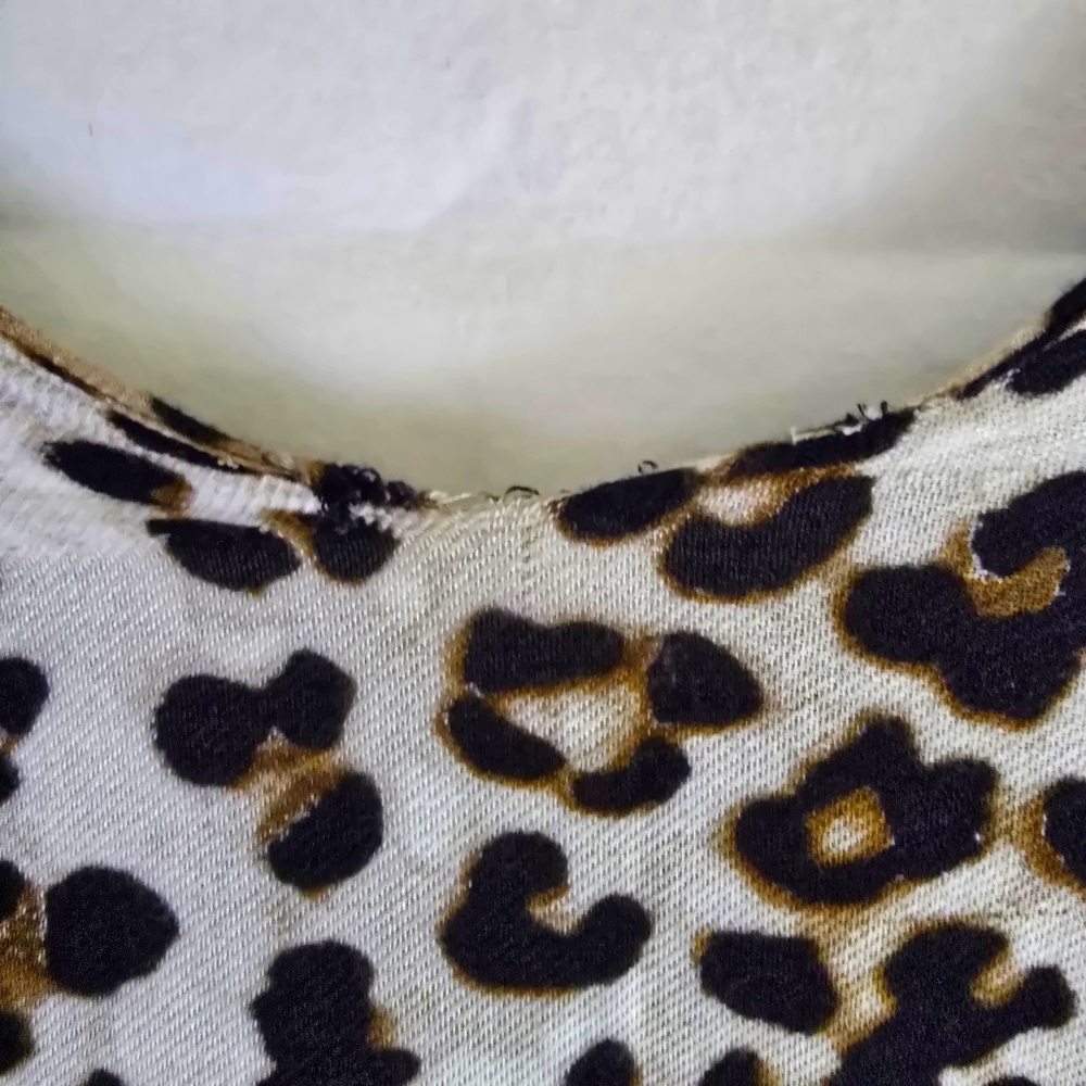 Chico's Women OneSize No Tags Leopard Print Kimono Open Ruana Wrap Shawl - Picture 4 of 5